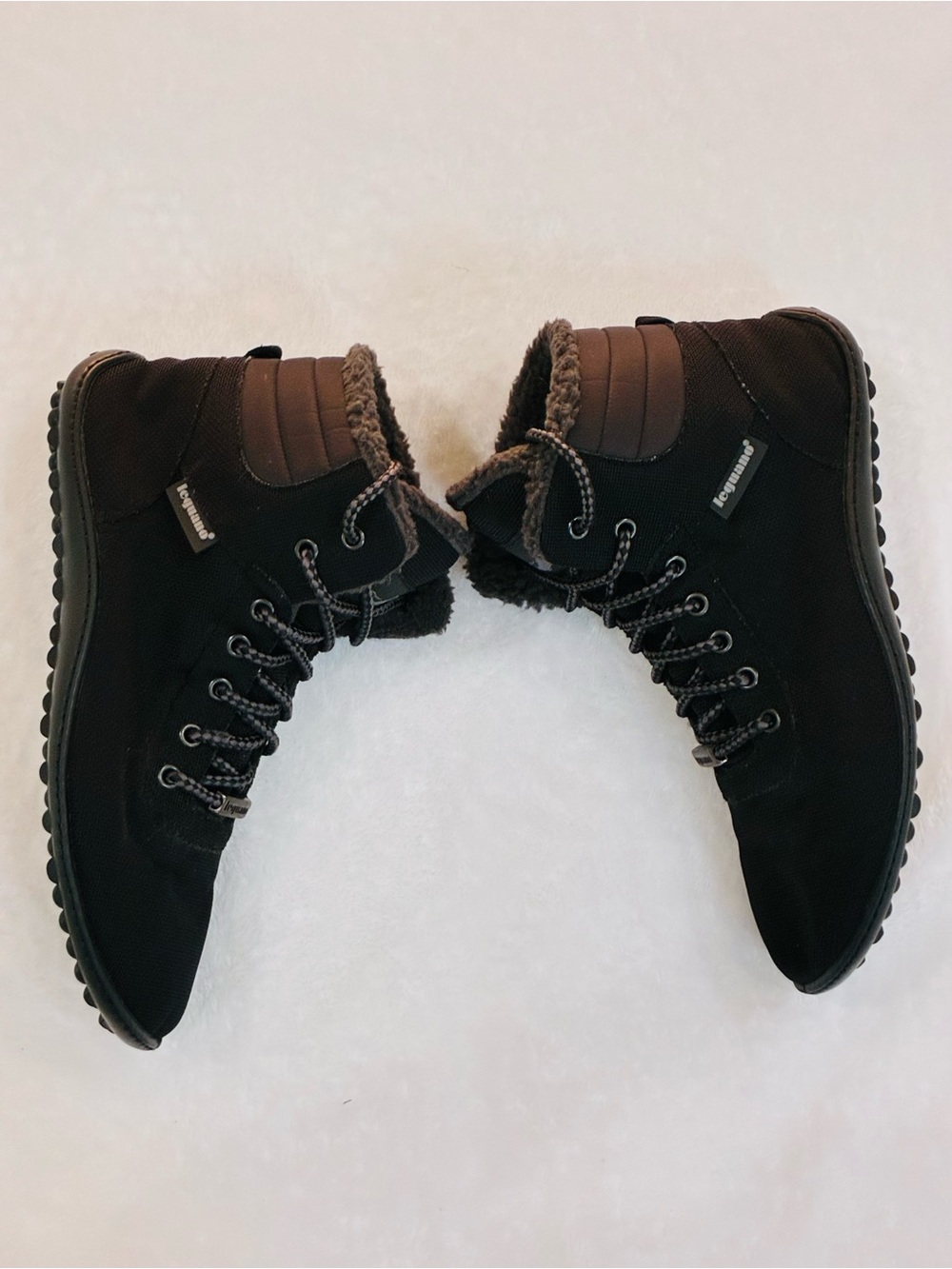 Leguano Black Winter Barefoot Boots Size 41 (Women's 9.5 / Men's 7.5) - - Picture 2 of 8